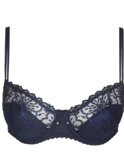 MARIE JO Jane Half Padded Balcony Bra - Velvet Blue 7 MARIE JO Jane Half Padded Balcony Bra - Velvet Blue -Full Curve Bra Sales 0101335vel 20plain