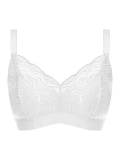 FANTASIE Impression Bralette - White 6 FANTASIE Impression Bralette - White -Full Curve Bra Sales 123