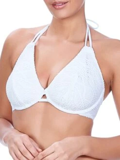 FREYA Sundance Halterneck Bikini Top - White
