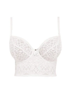 FREYA Soiree Lace Longline Bralette - White 7 FREYA Soiree Lace Longline Bralette - White -Full Curve Bra Sales 5014 whe 20cut 20out