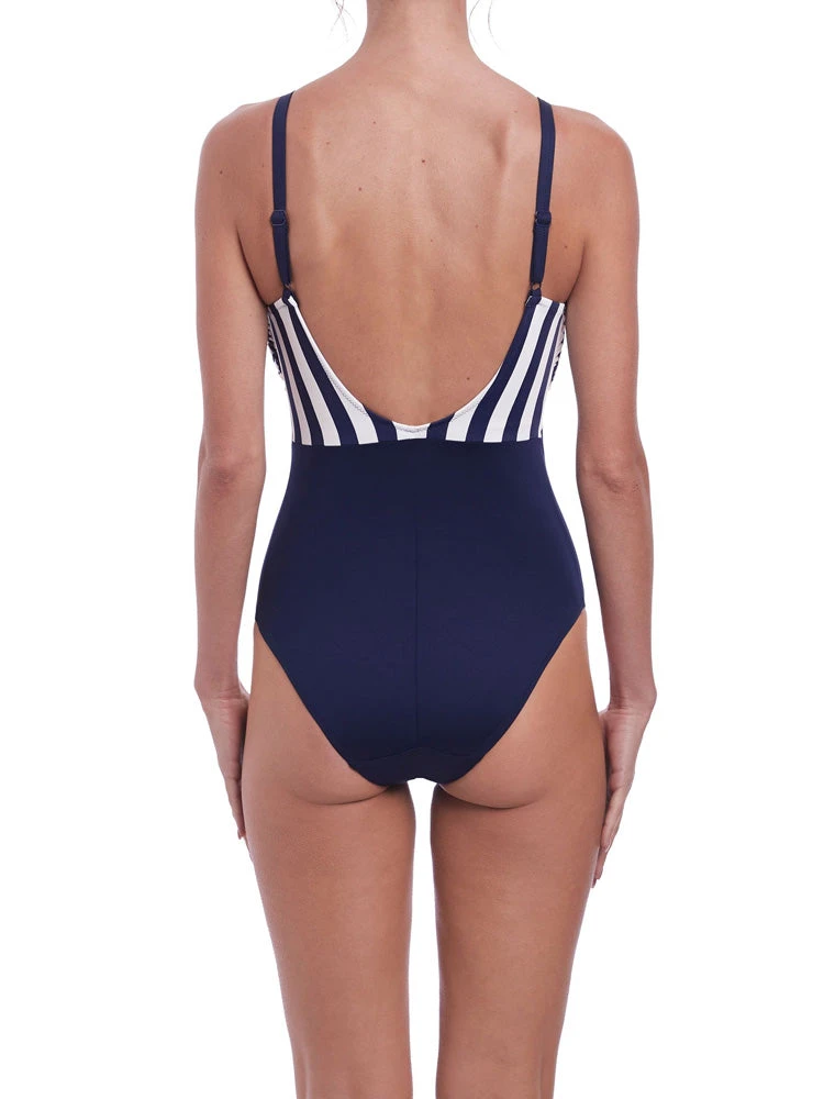FANTASIE Cote D Azur Scoop Neck Swimsuit - Ink 3 FANTASIE Cote D Azur Scoop Neck Swimsuit - Ink - Image 3