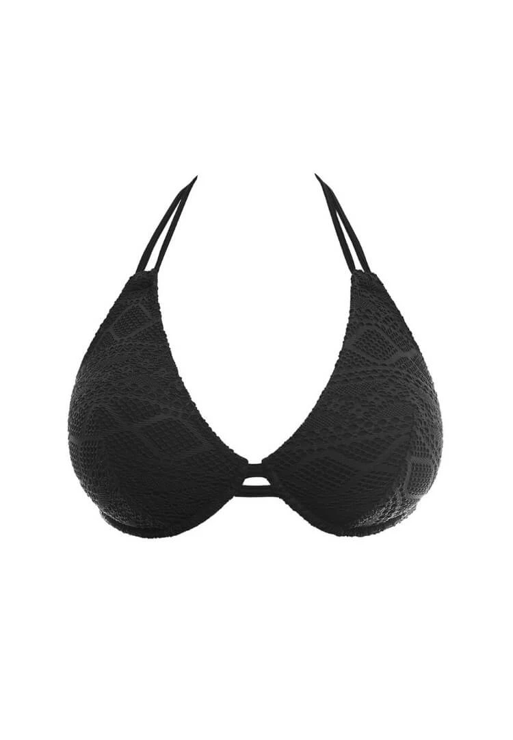 FREYA Sundance Halterneck Bikini Top - Black 3 FREYA Sundance Halterneck Bikini Top - Black - Image 3