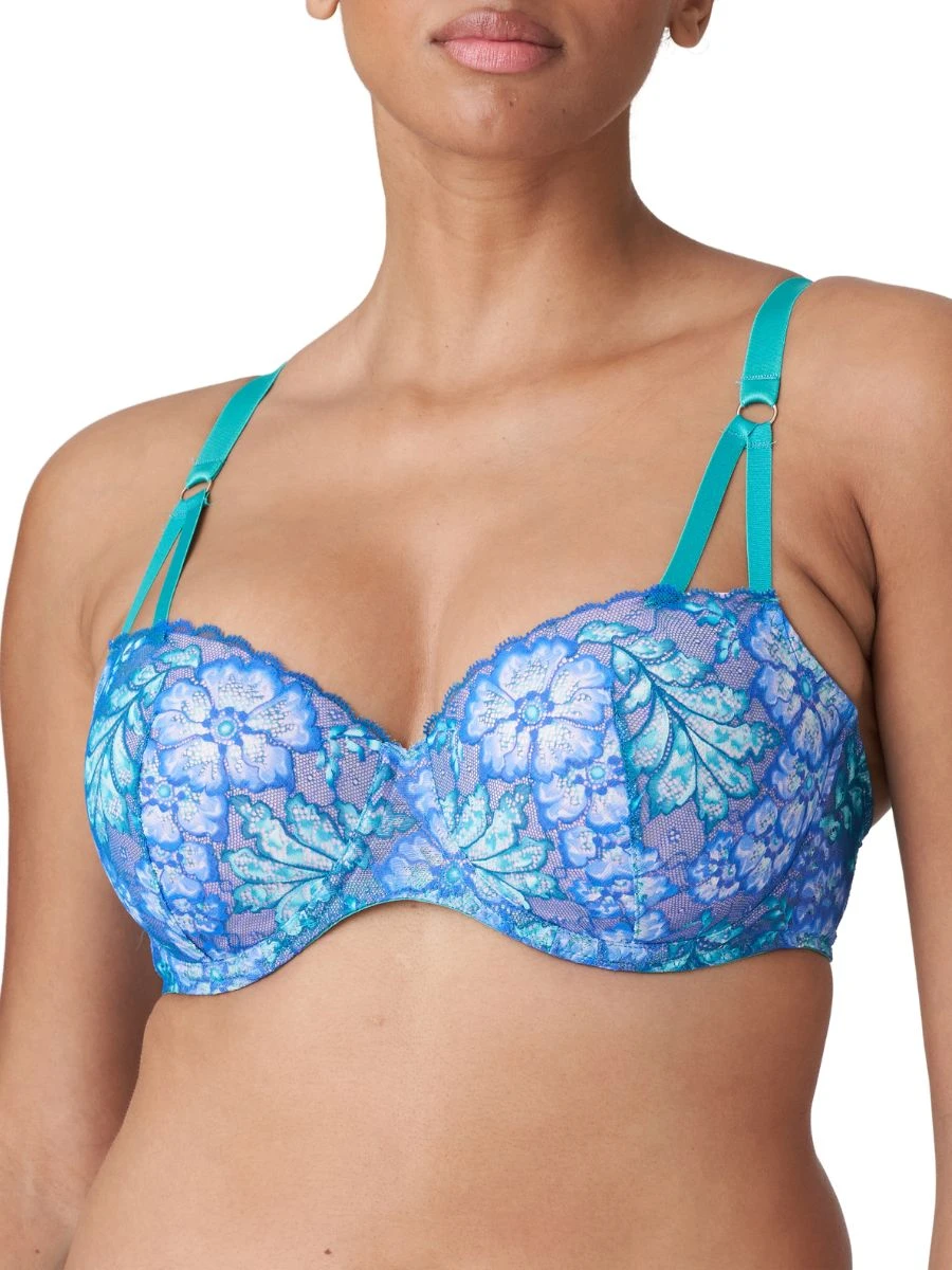 Morro Bay Balcony Bra - Mermaid Blue 1 Morro Bay Balcony Bra - Mermaid Blue