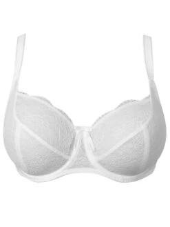 Freya Fancies Balcony K Cup Bra - White -Full Curve Bra Sales Freya Fancies 1012 White No Model