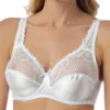 Underwired Satin Bra - White