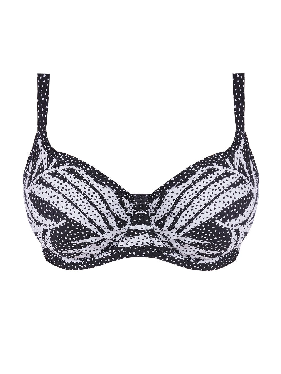 FREYA Gemini Palm Sweetheart Bikini Top - Monochrome 4 FREYA Gemini Palm Sweetheart Bikini Top - Monochrome - Image 4