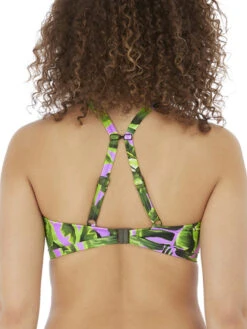 FREYA Jungle Oasis Bikini Top - Cassis 7 FREYA Jungle Oasis Bikini Top - Cassis -Full Curve Bra Sales braforme as6840 cas back freya swim jungle oasis cassis underwired bikini top with j hook b
