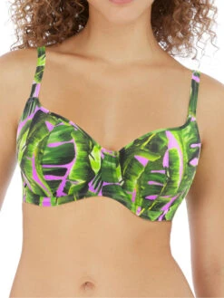 FREYA Jungle Oasis Sweetheart Bikini Top - Cassis