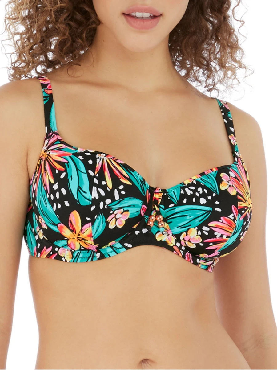 FREYA Wild Daisy Sweetheart Bikini Top - Multicoloured 1 FREYA Wild Daisy Sweetheart Bikini Top - Multicoloured