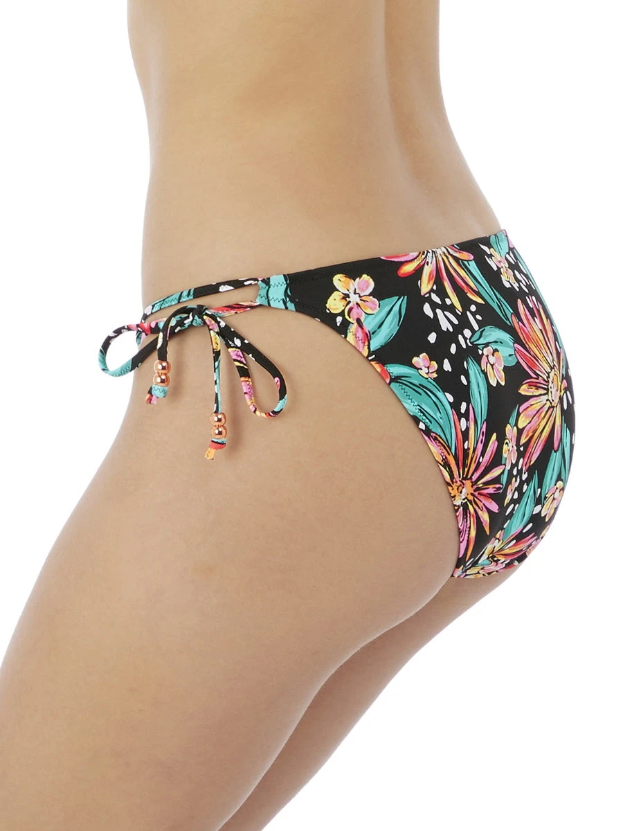 FREYA Wild Daisy Tie Side Bikini Brief - Multicoloured 2 FREYA Wild Daisy Tie Side Bikini Brief - Multicoloured - Image 2