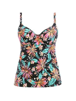 FREYA Wild Daisy Tankini Top - Multicoloured 5 FREYA Wild Daisy Tankini Top - Multicoloured -Full Curve Bra Sales braforme as7035 mui primary freya swim wild daisy multi underwired tankini top p