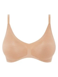 Chantelle SoftStretch Stripes Padded Bralette - Sirocco 7 Chantelle SoftStretch Stripes Padded Bralette - Sirocco -Full Curve Bra Sales braforme bra chantelle c20d10 00q plain