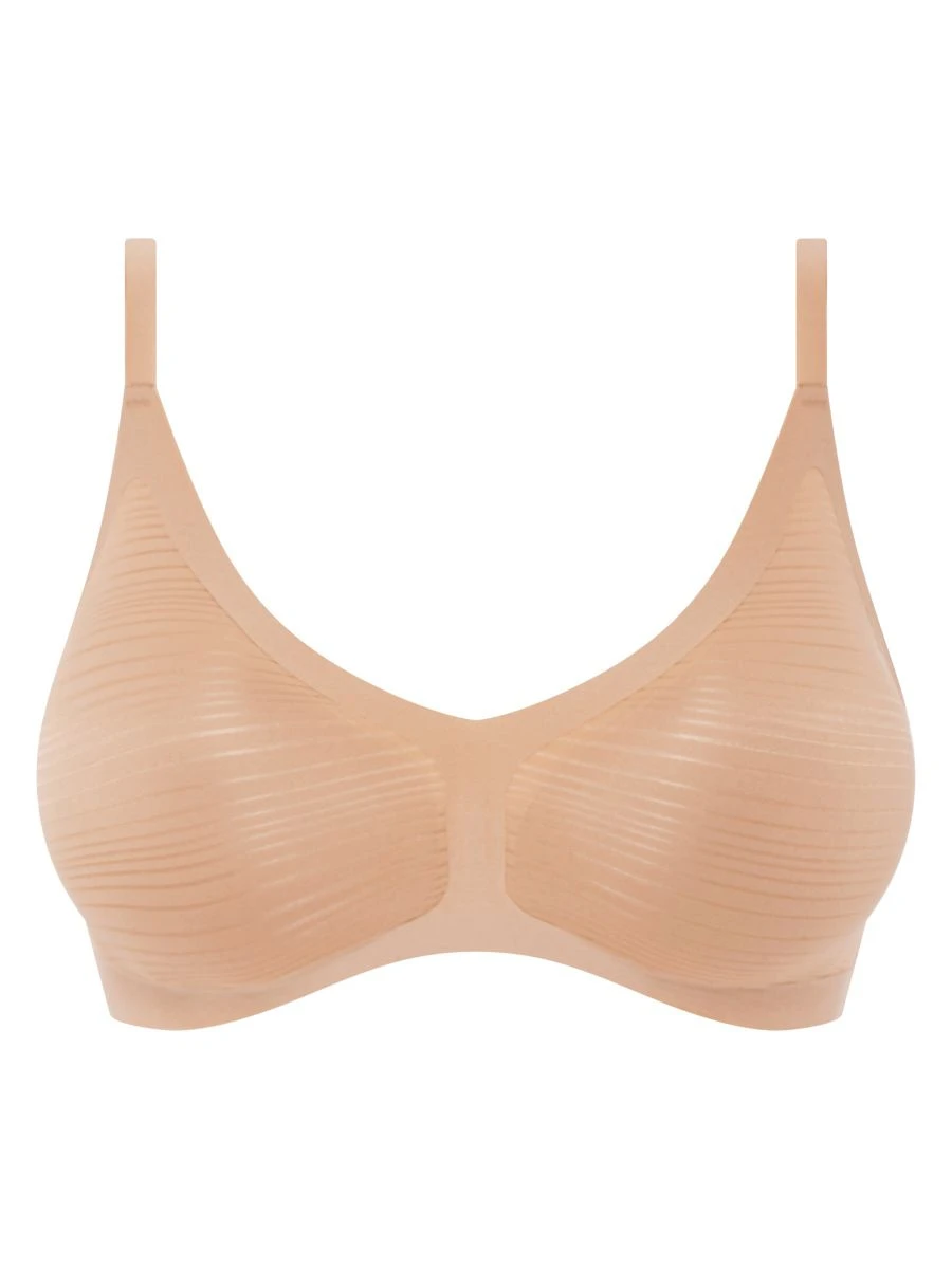 Chantelle SoftStretch Stripes Padded Bralette - Sirocco 4 Chantelle SoftStretch Stripes Padded Bralette - Sirocco - Image 4