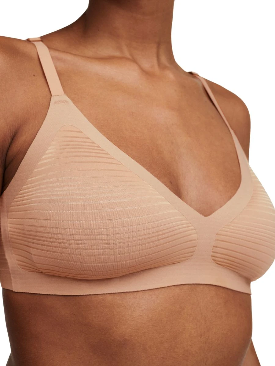 Chantelle SoftStretch Stripes Padded Bralette - Sirocco 3 Chantelle SoftStretch Stripes Padded Bralette - Sirocco - Image 3