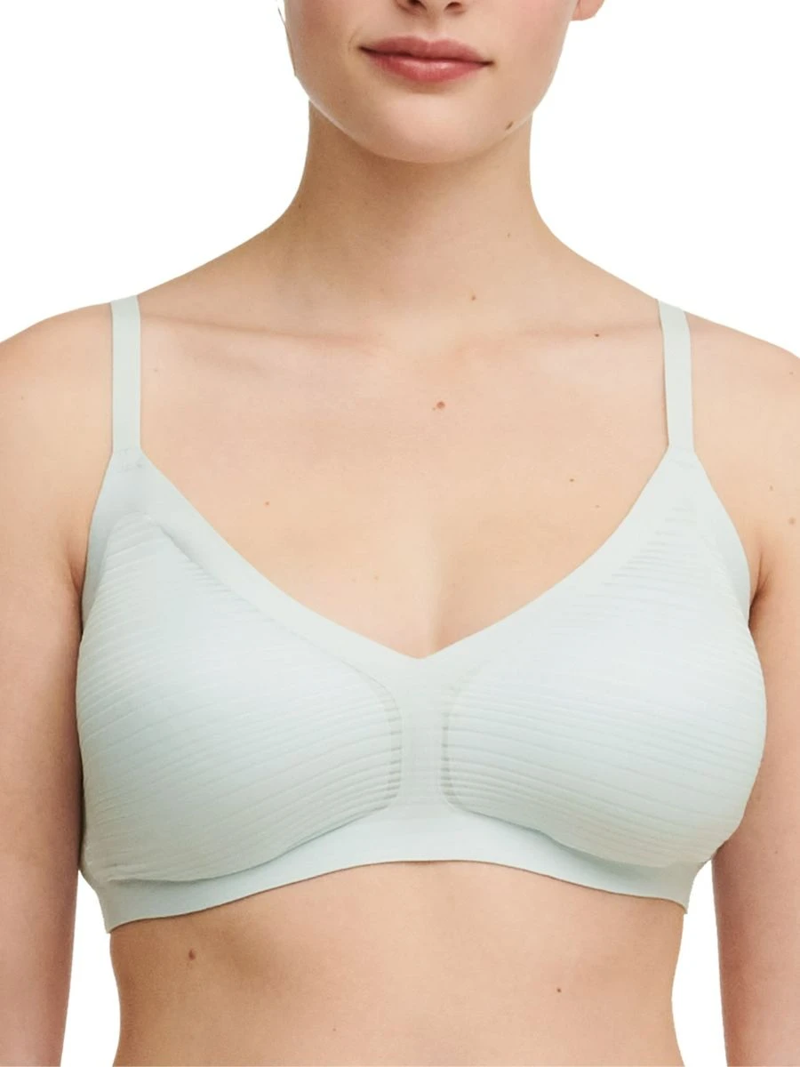 Chantelle SoftStretch Stripes Padded Bralette - Ballad Blue 1 Chantelle SoftStretch Stripes Padded Bralette - Ballad Blue