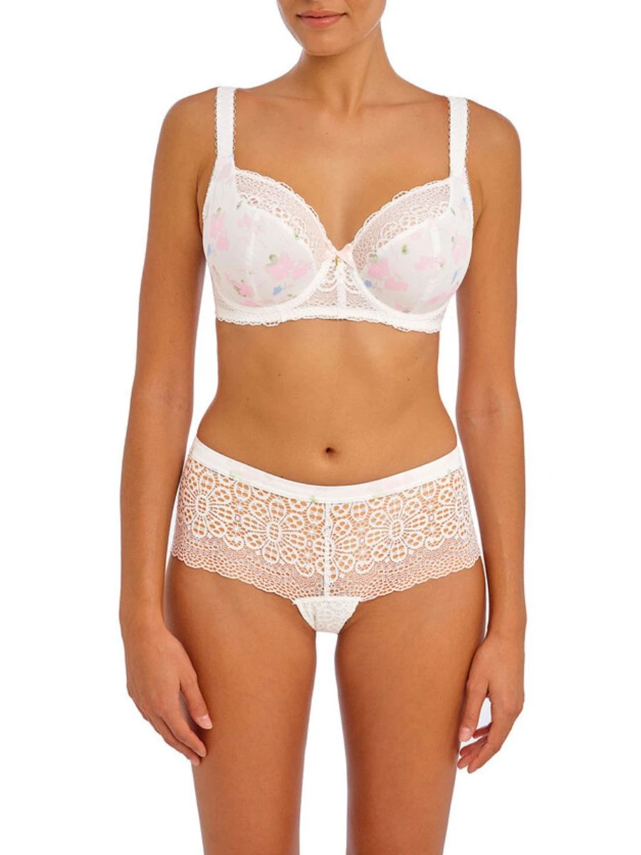 FREYA Daydreaming Balcony Bra - Flora White 2 FREYA Daydreaming Balcony Bra - Flora White - Image 2