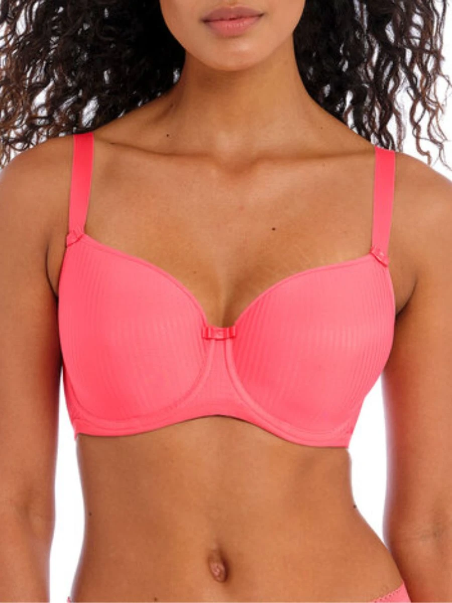 FREYA Idol Moulded Balcony Bra - Sunkissed Coral 1 FREYA Idol Moulded Balcony Bra - Sunkissed Coral