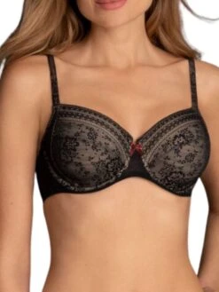 Full Curve Bra Sales 4 Rosa Faia Fleur Underwired Bra - Black