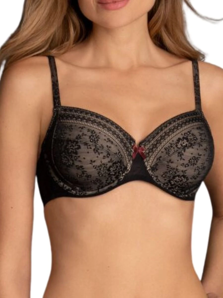 Rosa Faia Fleur Underwired Bra - Black 1 Rosa Faia Fleur Underwired Bra - Black