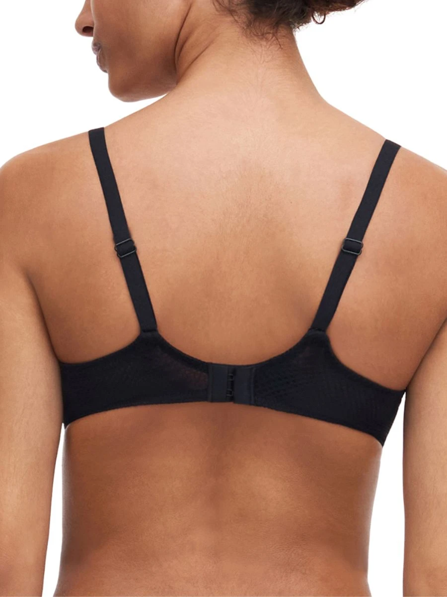 Chantelle Fleurs Half Cup Balcony Bra - Black 3 Chantelle Fleurs Half Cup Balcony Bra - Black - Image 3
