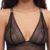 Chantelle No Icons Wireless Triangle Bra - Black