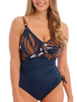 FANTASIE Lake Orta Twist Front Swimsuit - French Navy