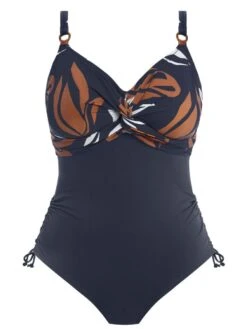 FANTASIE Lake Orta Twist Front Swimsuit - French Navy 7 FANTASIE Lake Orta Twist Front Swimsuit - French Navy -Full Curve Bra Sales braforme dantasie lake 20orta fry 503331 plain