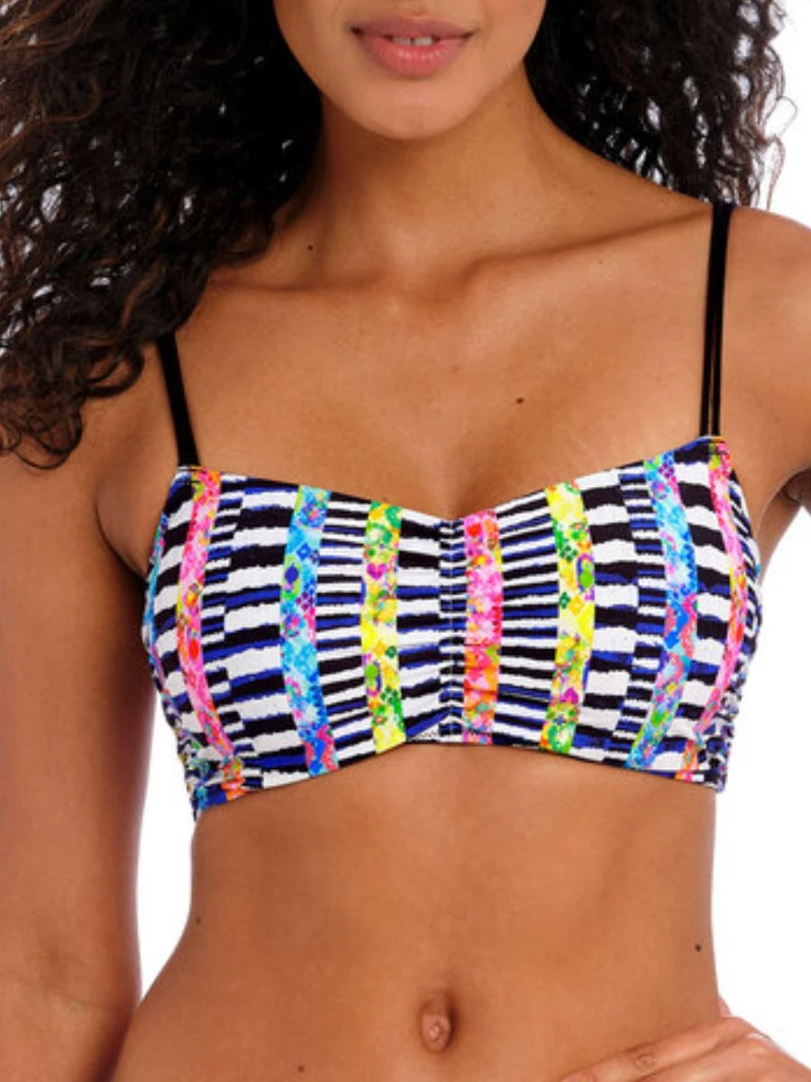 FREYA Electro Rave Bralette Bikini Top - Multi 1 FREYA Electro Rave Bralette Bikini Top - Multi