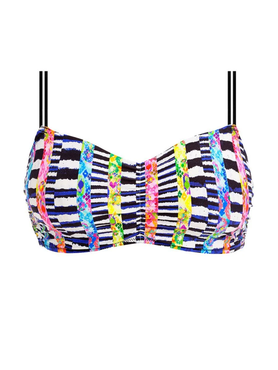 FREYA Electro Rave Bralette Bikini Top - Multi 6 FREYA Electro Rave Bralette Bikini Top - Multi - Image 6