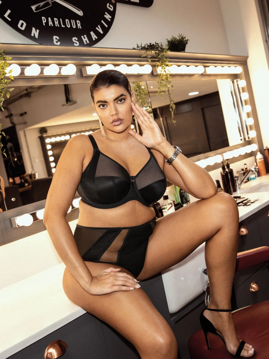 ELOMI Kintai Underwired Bra - Black 2 ELOMI Kintai Underwired Bra - Black - Image 2