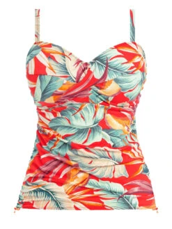 FANTASIE Bamboo Grove Twist Front Tankini - Hot Chilli -Full Curve Bra Sales braforme fantasie 501654 hot c