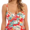FANTASIE Bamboo Grove Twist Front Tankini - Hot Chilli