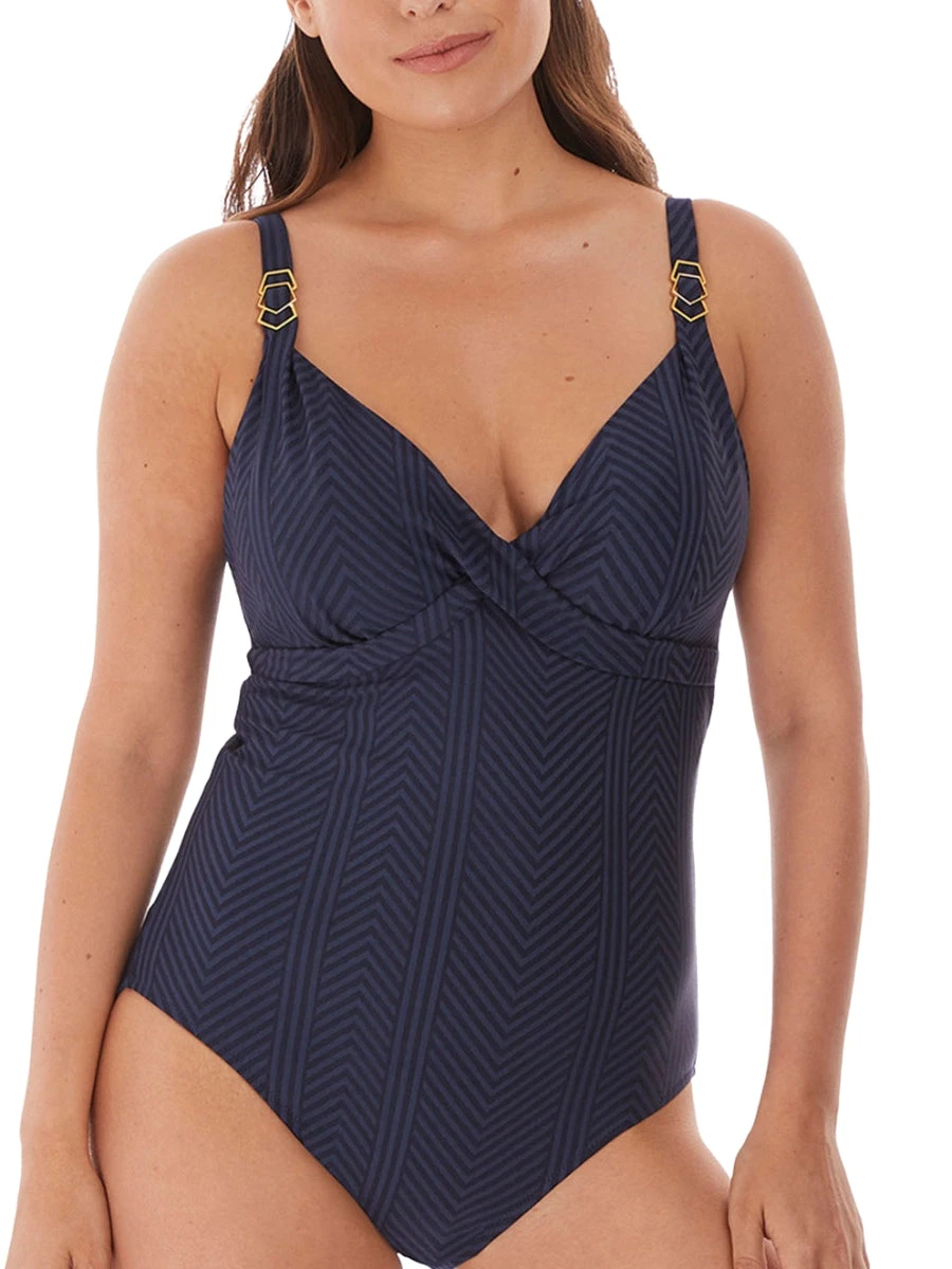 FANTASIE Long Island Deep Plunge Swimsuit - Ink 1 FANTASIE Long Island Deep Plunge Swimsuit - Ink