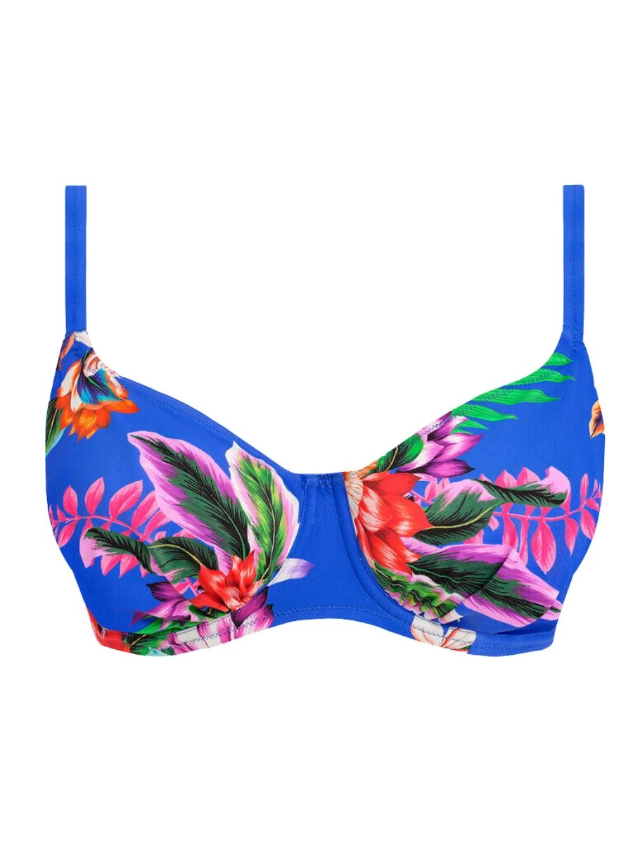 FANTASIE Halkidiki Gathered Full Cup Bikini Top - Ultramarine 5 FANTASIE Halkidiki Gathered Full Cup Bikini Top - Ultramarine - Image 5