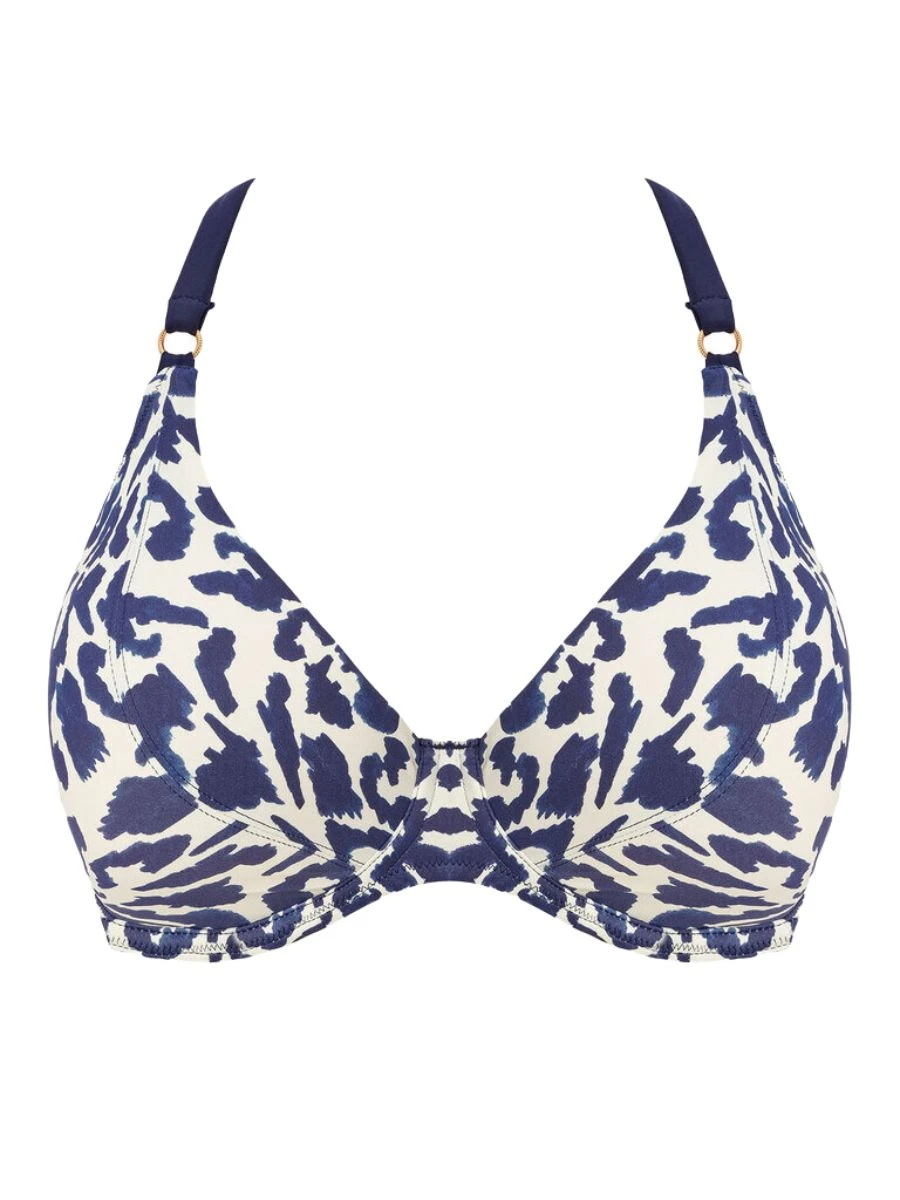 FANTASIE Hope Bay Halter Bikini Top - French Navy 4 FANTASIE Hope Bay Halter Bikini Top - French Navy - Image 4