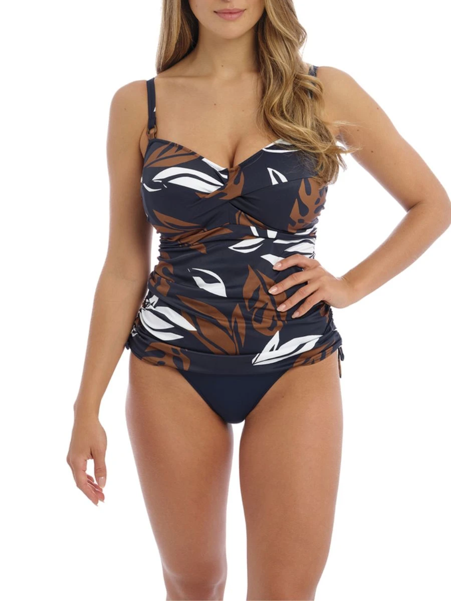 FANTASIE Lake Orta Twist Front Tankini - French Navy 2 FANTASIE Lake Orta Twist Front Tankini - French Navy - Image 2