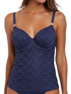 FANTASIE Marseille Bardot Gathered Full Cup Tankini - Twilight