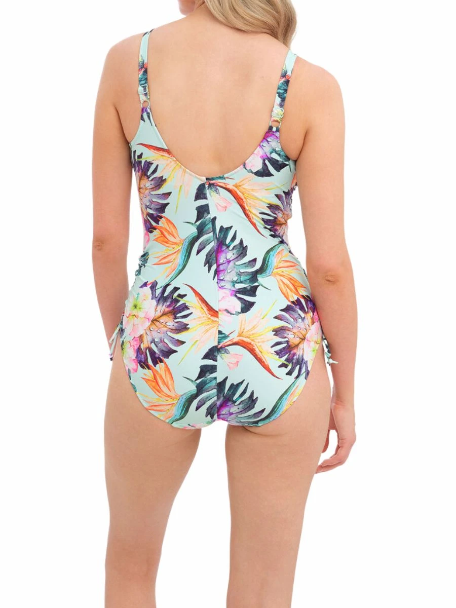 FANTASIE Paradiso Twist Front Adjustable Leg Swimsuit - Soft Mint 4 FANTASIE Paradiso Twist Front Adjustable Leg Swimsuit - Soft Mint - Image 4