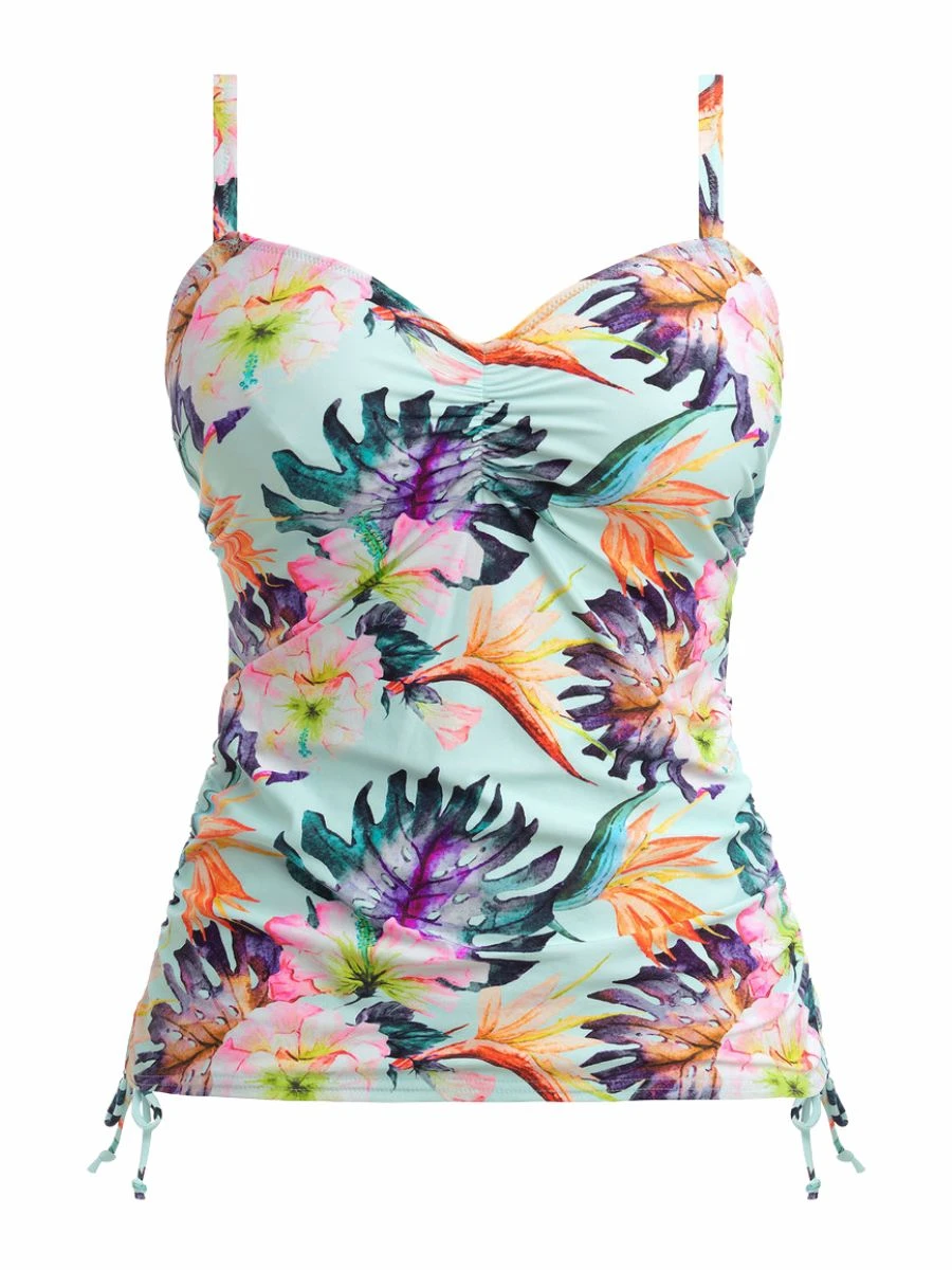 FANTASIE Paradiso Adjustable Side Tankini Top - Soft Mint 5 FANTASIE Paradiso Adjustable Side Tankini Top - Soft Mint - Image 5