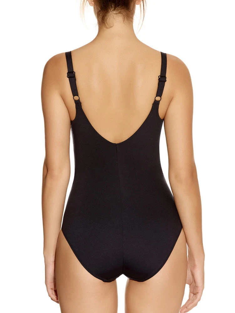 FANTASIE Versailles Twist Control Swimsuit - Black 3 FANTASIE Versailles Twist Control Swimsuit - Black - Image 3