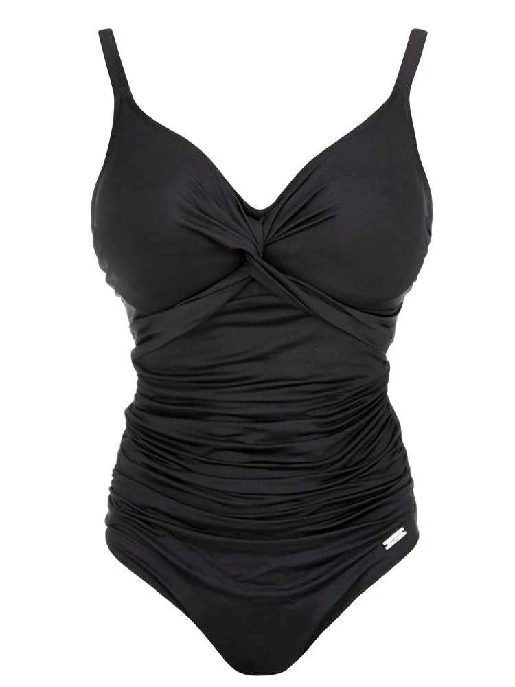 FANTASIE Versailles Twist Control Swimsuit - Black 4 FANTASIE Versailles Twist Control Swimsuit - Black - Image 4