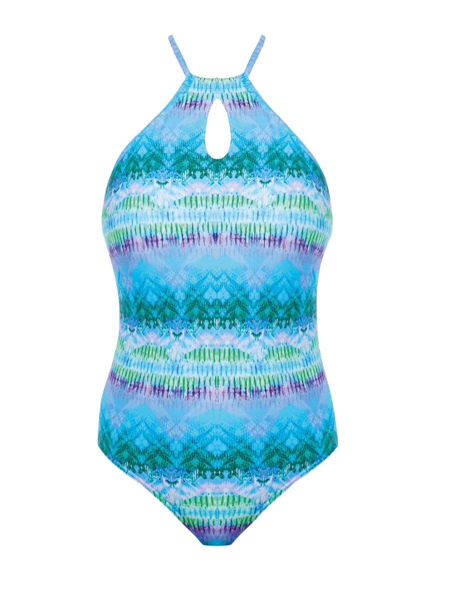 FREYA Seascape High Neck Swimsuit - Blue Lagoon 5 FREYA Seascape High Neck Swimsuit - Blue Lagoon - Image 5