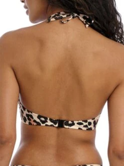 FREYA Animal Instinct Halter Bikini Top - Natural 13 FREYA Animal Instinct Halter Bikini Top - Natural -Full Curve Bra Sales braforme freya aninmal 20instinct 203904 nal back1
