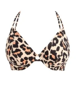 FREYA Animal Instinct Halter Bikini Top - Natural 15 FREYA Animal Instinct Halter Bikini Top - Natural -Full Curve Bra Sales braforme freya aninmal 20instinct 203904 nal plain2