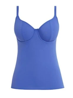 FREYA Jewel Cove Tankini Top - Plain Azure 9 FREYA Jewel Cove Tankini Top - Plain Azure -Full Curve Bra Sales braforme freya as7238 ple c