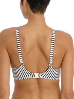 FREYA Jewel Cove Sweetheart Bikini Top - Stripe Black -Full Curve Bra Sales braforme freya jewel 20cove 7231 sbl back1