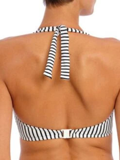 FREYA Jewel Cove Halter Bikini Top - Stripe Black 6 FREYA Jewel Cove Halter Bikini Top - Stripe Black -Full Curve Bra Sales braforme freya jewel 20cove 7232 sbl back