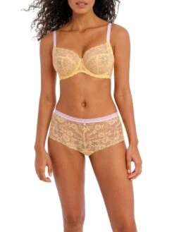 FREYA Offbeat Side Support Bra - Lemon Fizz 9 FREYA Offbeat Side Support Bra - Lemon Fizz -Full Curve Bra Sales braforme freya offbeat aa5451 lez fl