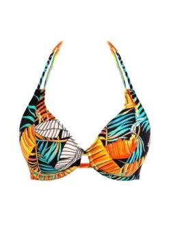 FREYA Samba Nights Halter Bikini Top - Multi 9 FREYA Samba Nights Halter Bikini Top - Multi -Full Curve Bra Sales braforme freya samba 20nights 204404 mui plain
