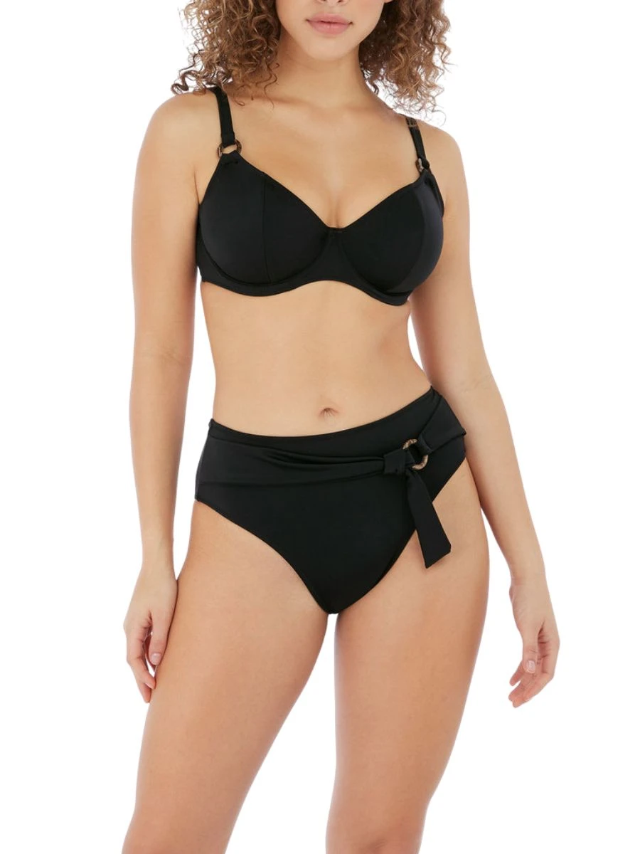 FREYA Coco Wave Plunge Bikini Top - Black 2 FREYA Coco Wave Plunge Bikini Top - Black - Image 2